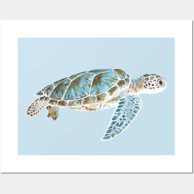 Sea turtle Wall Art by Savousepate